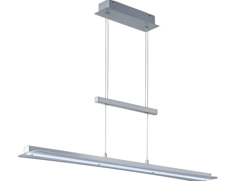 LED Pendelleuchte SMASH Silber dimmbar & höhenverstellbar, Breite 100cm