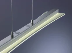 LED Pendelleuchte SMASH Silber dimmbar & höhenverstellbar, Breite 100cm