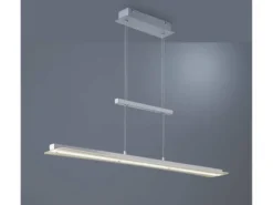 LED Pendelleuchte SMASH Silber dimmbar & höhenverstellbar, Breite 100cm