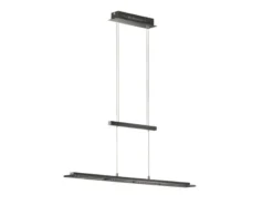 LED Pendelleuchte TENSO Schwarz dimmbar & höhenverstellbar, Breite 88cm