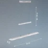 LED Pendelleuchte TENSO Silber dimmbar & höhenverstellbar, Breite 64cm