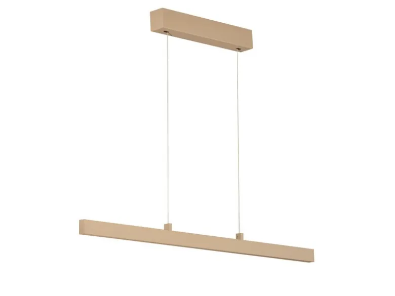 LED Pendelleuchte VAYANA Beige ausziehbar höhenverstellbar, max. Breite 140cm