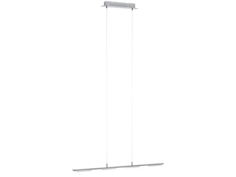 LED Pendelleuchte VERSO modern 4-flammig Silber matt, Breite 87cm