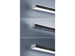 LED Pendelleuchte VITAN Schwarz dimmbar & höhenverstellbar, Breite 115cm