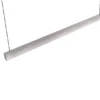 LED Pendelleuchte WALLACE dimmbar & höhenverstellbar, Schwarz Silber, B: 112,5cm