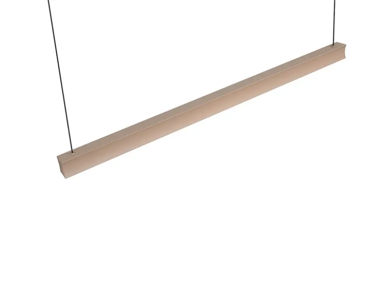 LED Pendelleuchte WALLACE dimmbar & höhenverstellbar, Beige, Breite 112,5cm