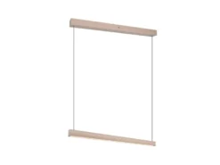 LED Pendelleuchte WALLACE dimmbar & höhenverstellbar, Beige, Breite 112,5cm