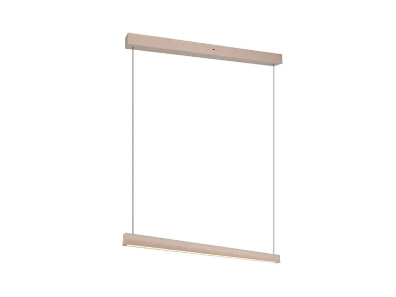 LED Pendelleuchte WALLACE dimmbar & höhenverstellbar, Beige, Breite 112,5cm