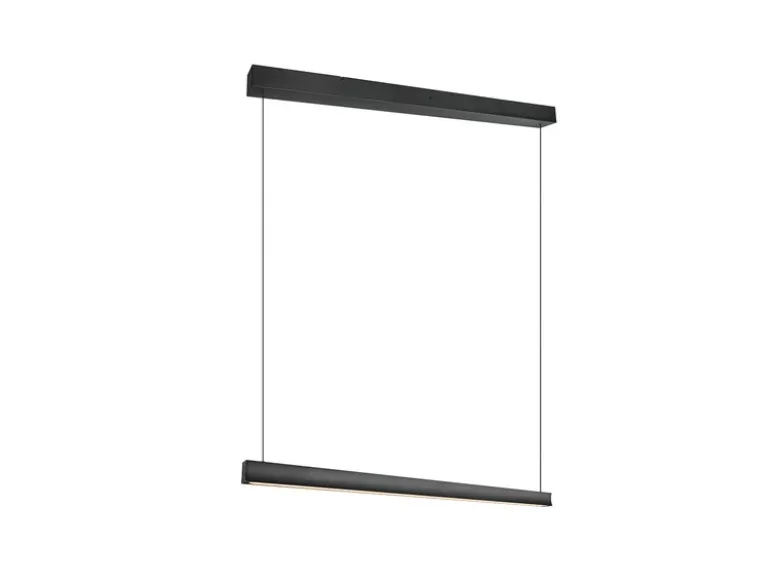 LED Pendelleuchte WALLACE dimmbar & höhenverstellbar Schwarz, Breite 112,5cm