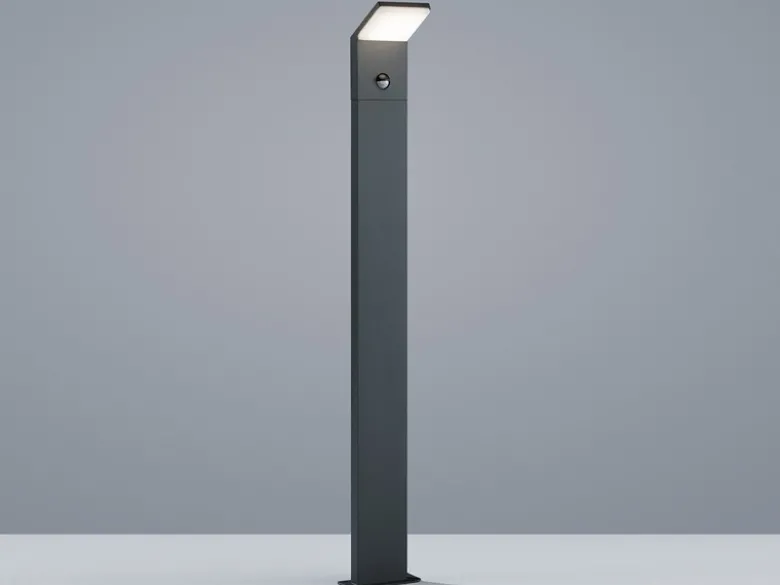 LED Pfostenleuchte mit Bewegungsmelder im 3er SET Anthrazit IP54 H.100 cm