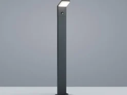 LED Pfostenleuchte mit Bewegungsmelder 2er SET Anthrazit IP54 H.100 cm