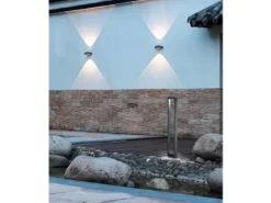 LED Pollerleuchte 3er Set Anthrazit Höhe 100cm IP54 - Außenleuchten Wegeleuchten