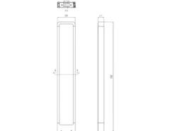 LED Pollerleuchte 2er Set Anthrazit Höhe 100cm IP54 - Außenleuchten Wegeleuchten