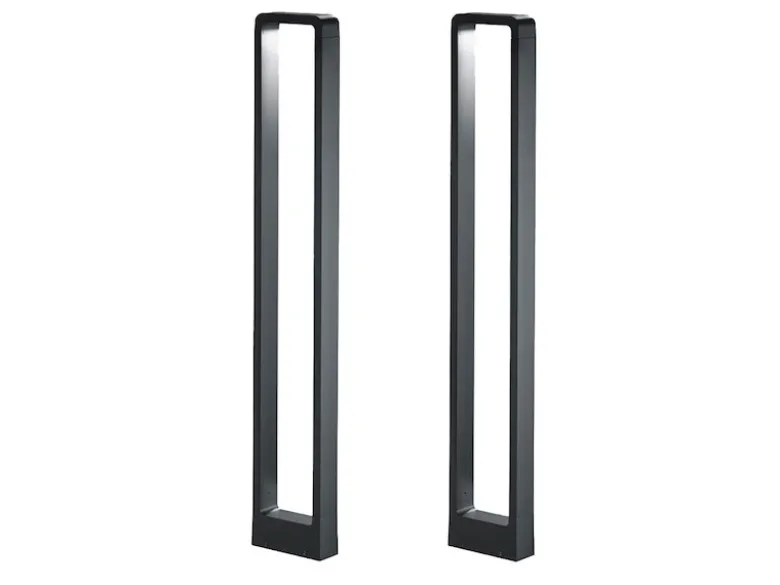 LED Pollerleuchte 2er Set Anthrazit Höhe 100cm IP54 - Außenleuchten Wegeleuchten