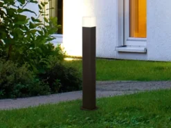 LED Pollerleuchte HUDSON in Anthrazit Höhe 80cm IP44 - Außenleuchte Wegeleuchte