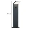 LED Pollerleuchte PEARL mit Bewegungsmelder, Anthrazit Höhe 50cm