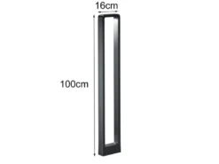 LED Pollerleuchte RENO in Anthrazit Höhe 100cm IP54 - Außenleuchten Wegeleuchten