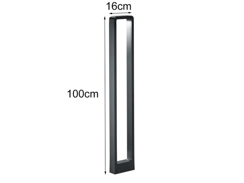 LED Pollerleuchte RENO in Anthrazit Höhe 100cm IP54 - Außenleuchten Wegeleuchten