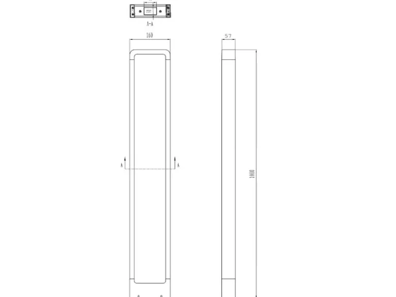 LED Pollerleuchte RENO in Anthrazit Höhe 100cm IP54 - Außenleuchten Wegeleuchten