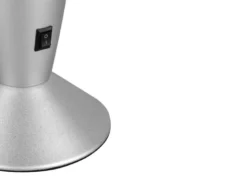 LED Raketen Lavalampe VESUV im 90er Jahre Design, Silber Rot, Höhe 41,5cm