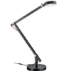 LED Schreibtischlampe AMSTERDAM Schwarz, auch zum Klemmen, Höhe max. 90cm