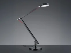 LED Schreibtischlampe AMSTERDAM Schwarz, auch zum Klemmen, Höhe max. 90cm