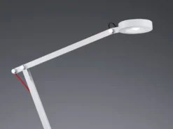LED Schreibtischlampe AMSTERDAM Weiß, auch zum Klemmen, Höhe max. 90cm