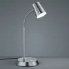 LED Schreibtischlampe NARCOS Silber matt dimmbar