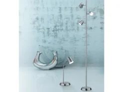 LED Schreibtischlampe NARCOS Silber matt dimmbar