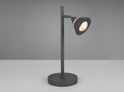 LED Schreibtischlampe ROMEO dimmbar mit schwenkbarem Spot Schwarz, Höhe 40cm