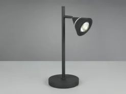 LED Schreibtischlampe ROMEO dimmbar mit schwenkbarem Spot Schwarz, Höhe 40cm