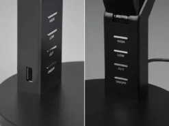LED Schreibtischleuchte AVA dimmbar, mit USB Ladefunktion & Tageslicht, 40cm