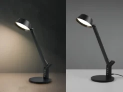 LED Schreibtischleuchte AVA dimmbar, mit USB Ladefunktion & Tageslicht, 40cm