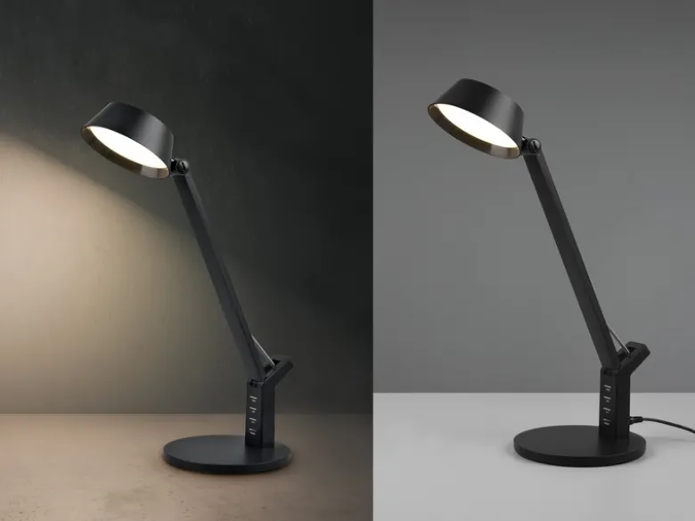 LED Schreibtischleuchte AVA dimmbar, mit USB Ladefunktion & Tageslicht, 40cm