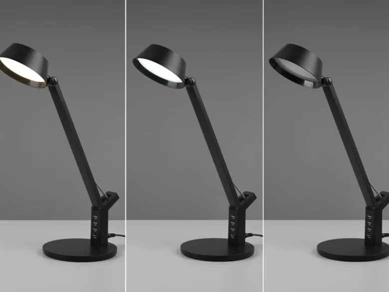 LED Schreibtischleuchte AVA dimmbar, mit USB Ladefunktion & Tageslicht, 40cm