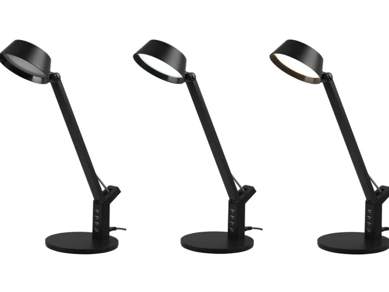 LED Schreibtischleuchte AVA dimmbar, mit USB Ladefunktion & Tageslicht, 40cm