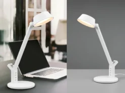 LED Schreibtischleuchte AVA dimmbar, mit USB Ladefunktion & Tageslicht, 40cm