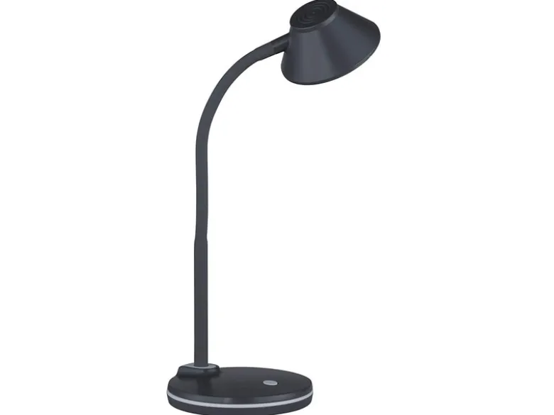 LED Schreibtischleuchte BERRY flexibel, Kunststoff Titan, 33cm hoch