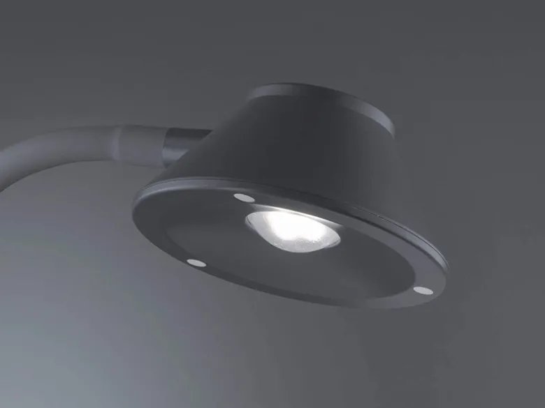 LED Schreibtischleuchte BERRY flexibel, Kunststoff Titan, 33cm hoch