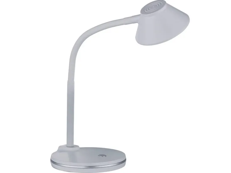 LED Schreibtischleuchte BERRY flexibel, Kunststoff Weiß, 33cm hoch