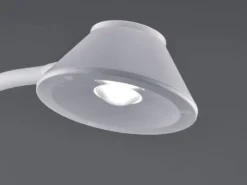 LED Schreibtischleuchte BERRY flexibel, Kunststoff Weiß, 33cm hoch