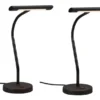 LED Schreibtischleuchte in Schwarz matt, 2er SET mit 4-Stufen Dimmer