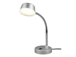 LED Schreibtischleuchte KIKO flexibel, Kunststoff Titan, 34cm hoch