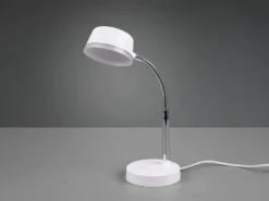 LED Schreibtischleuchte KIKO flexibel, Kunststoff Weiß, 34cm hoch