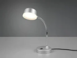 LED Schreibtischleuchten 2er SET flexibel, Kunststoff Titan, 34cm hoch