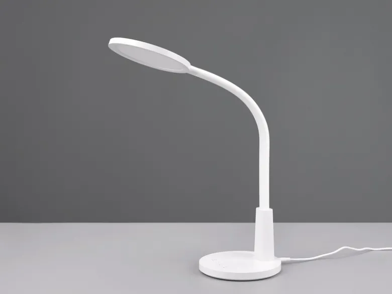 LED Schreibtischleuchte SALLY Flexibel dimmbar Weiß, Höhe 36cm