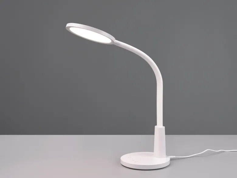 LED Schreibtischleuchte SALLY Flexibel dimmbar Weiß, Höhe 36cm