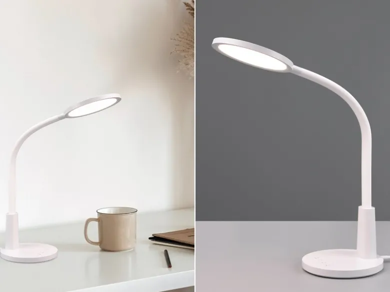 LED Schreibtischleuchte SALLY Flexibel dimmbar Weiß, Höhe 36cm