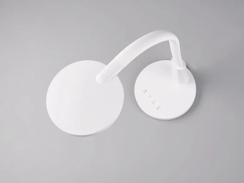 LED Schreibtischleuchte SALLY Flexibel dimmbar Weiß, Höhe 36cm