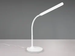 LED Schreibtischleuchte TORO Weiß, dimmbar & Lichtfarbe einstellbar, Höhe 38cm
